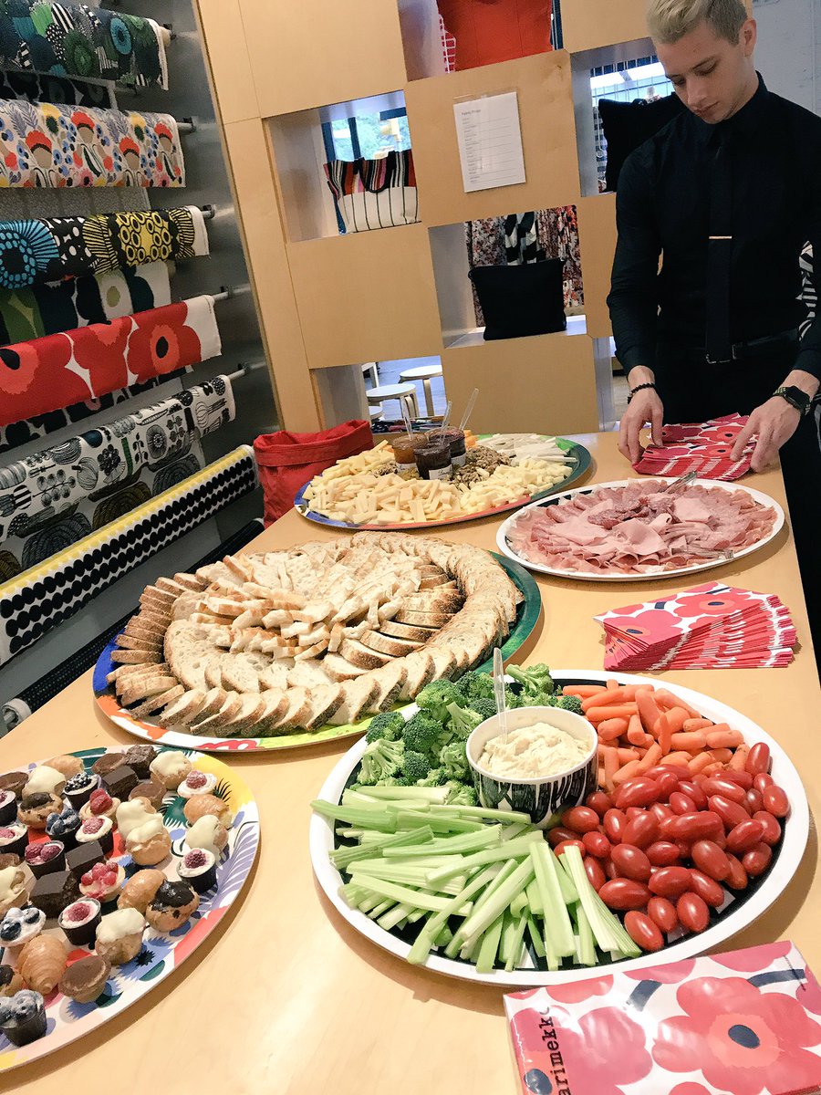 We ars so proud &amp; flatter <a href="/piccolocafenyc/">Piccolo Cafe</a> to have the chance to cater today for <a href="/marimekkousa/">Marimekko</a> ! WE LOVE #Marimekko ! What a gorgeous store!