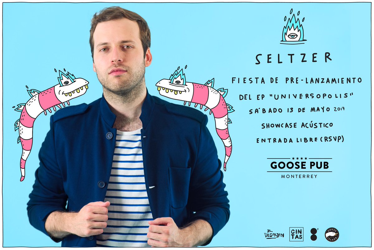 BuzoCosmico's tweet photo. HOY showcase acústico de @SeltzerMX en el @GoosePubMTY 10 PM https://t.co/NEMcWB30jd #universopolis https://t.co/cui6h9u5fq