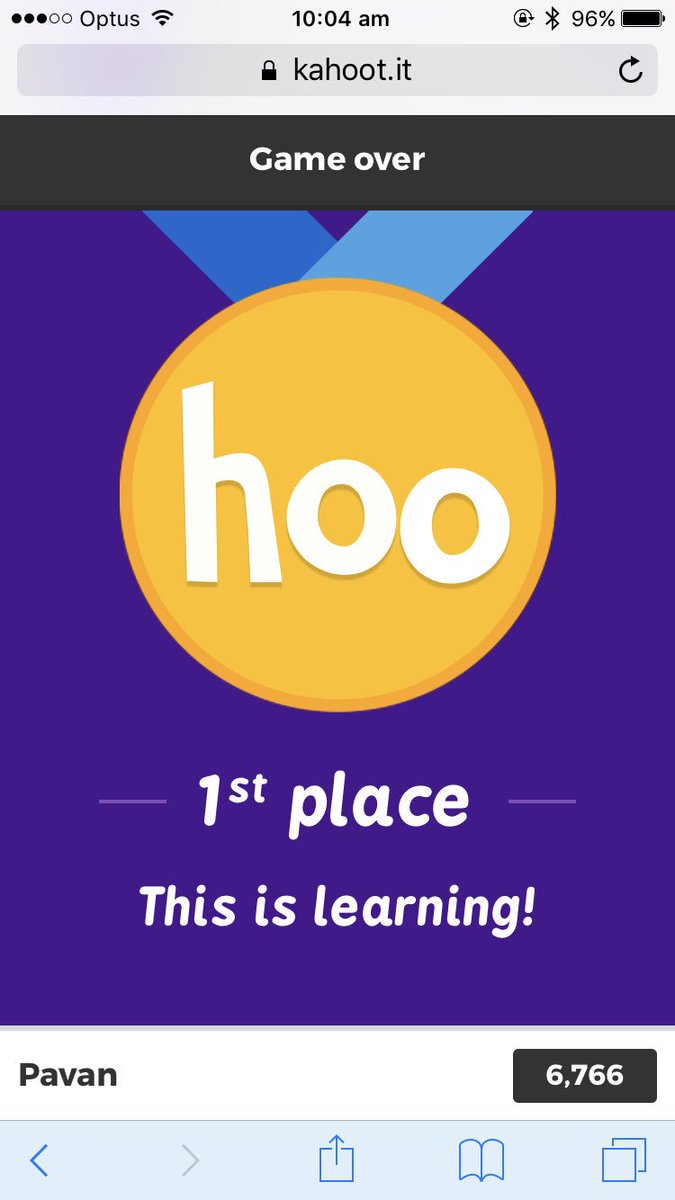 pavanhansra's tweet photo. I love using Kahoot as part of a lesson! It works as a way of thinking back to previous lessons and summing up a lesson! #acuedu_p https://t.co/g9paq2vbfW