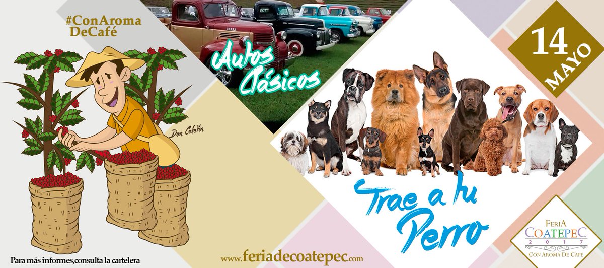 feriadecoatepec's tweet photo. ¿Ya sabes cuáles #actividades habrá en la #FeriaDeCoatepec2017?
Ve aquí el programa completo 👉🏼 https://t.co/UbumC3ImPP
#ConAromaDeCafé https://t.co/QZPlE198zK