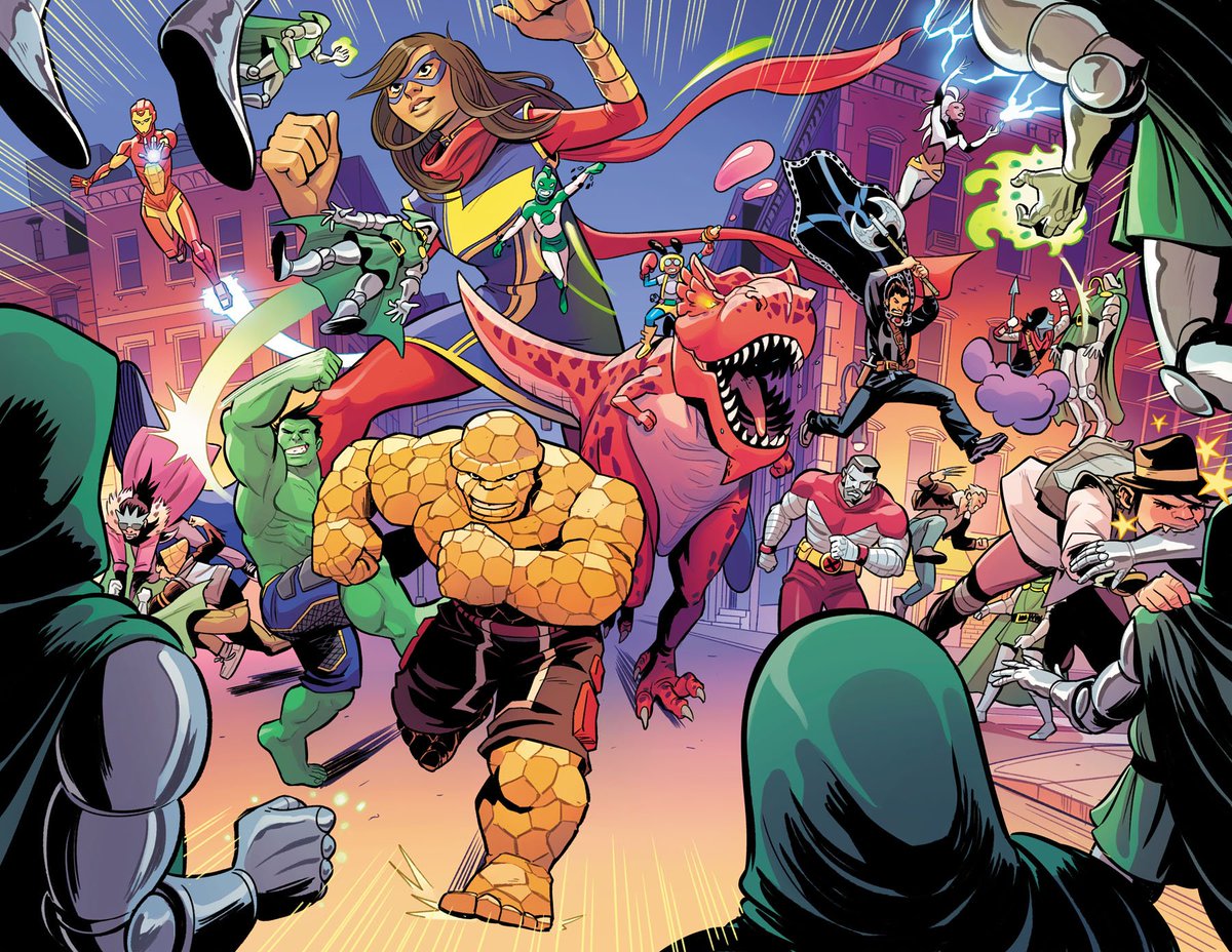 TBonvillain's tweet photo. Had a lot of fun with this spread from Moon Girl and Devil Dinosaur 18!
@NatachaBustos @amyreeder @bmontclare @TravisJLanham https://t.co/gf07dvjj8Z