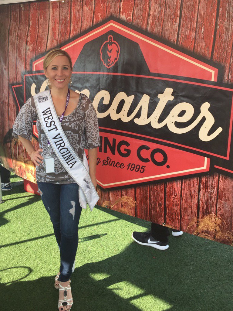 vgdepaul's tweet photo. Kristy Minzler, Ms Woman West Virginia United States, pouring @LancasterBrew beers at @FoamCWV in Charleston WV. https://t.co/Q0GvBUPlOE