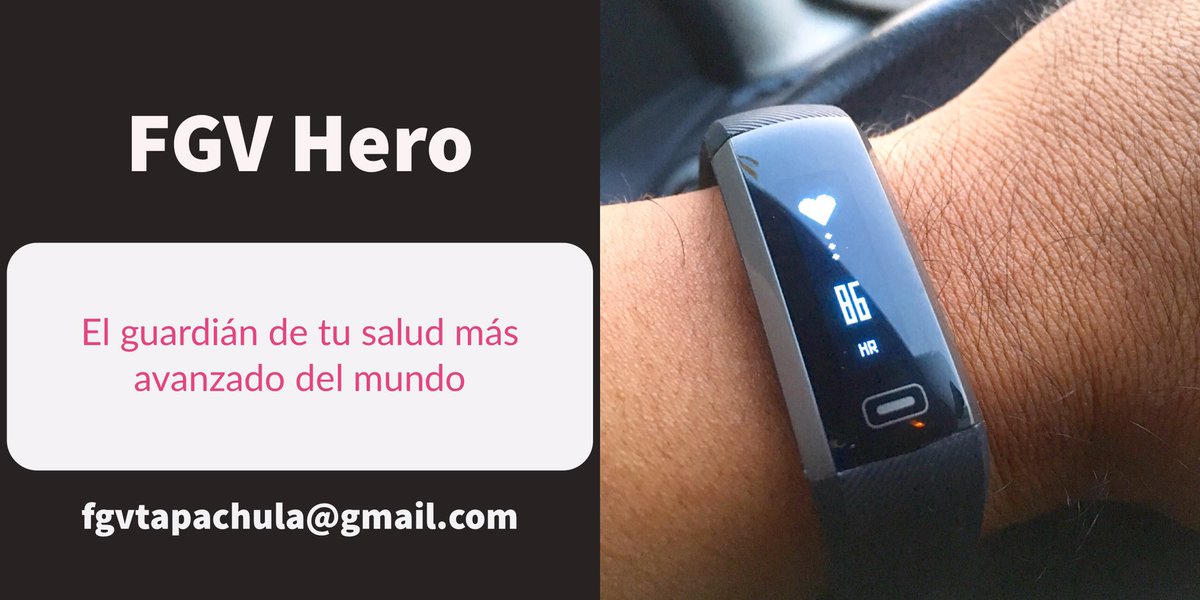 FGVTapachula's tweet photo. Es tiempo que comiences a monitorear tu corazón y tu salud en general con #FGVHero
¡¡Adquiérelo YA!! 

Contáctanos https://t.co/LC2eyEpxin