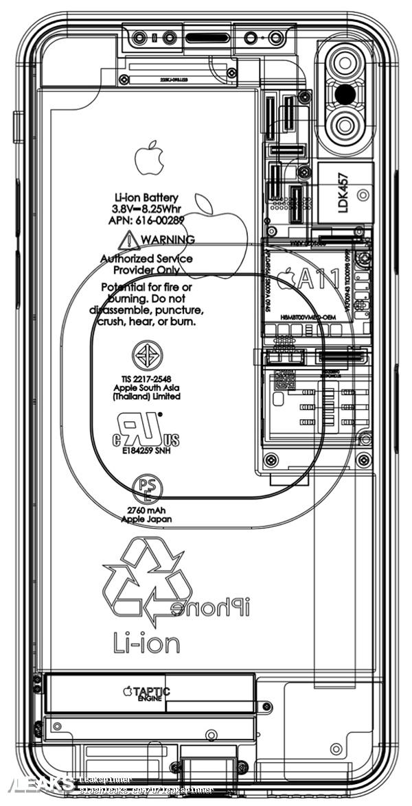 Iphone 8 Schematic Diagram - New Iphone 8 Schematic Shows Wireless