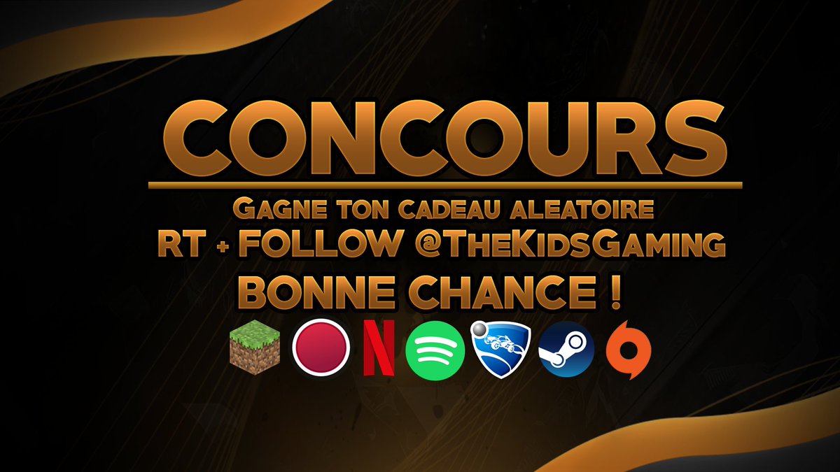 ConcoursKg's tweet photo. Concours Ultra Speed ! ⚡️

Gagne Ton Lot Aléatoire ! 🎁

#RT + FOLLOW ✅

✅@TheKidsGaming
✅@ZEKOW_

Tirage dans 1 Minute ! ⏰ https://t.co/3v34Y8F6Dh