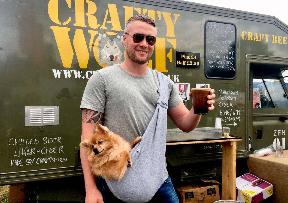 CraftyWolfBeer's tweet photo. The pack gathers at the Crafty Wolf! Paws for a delicious #craftbeer with us @foodiesfestival #Bristol tomorrow! 🍻😋😎👍 https://t.co/iCiqBABXuR