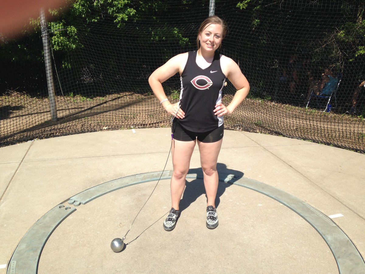 MarvRoeske's tweet photo. @CobberXCTF junior Bailey Hovland MIAC hammer throw champion school record 50.69 meters, 166'4! https://t.co/ZZf5jCz4h1