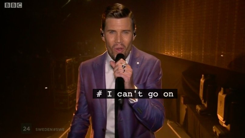At this stage the BBC subtitles writer is all of us.