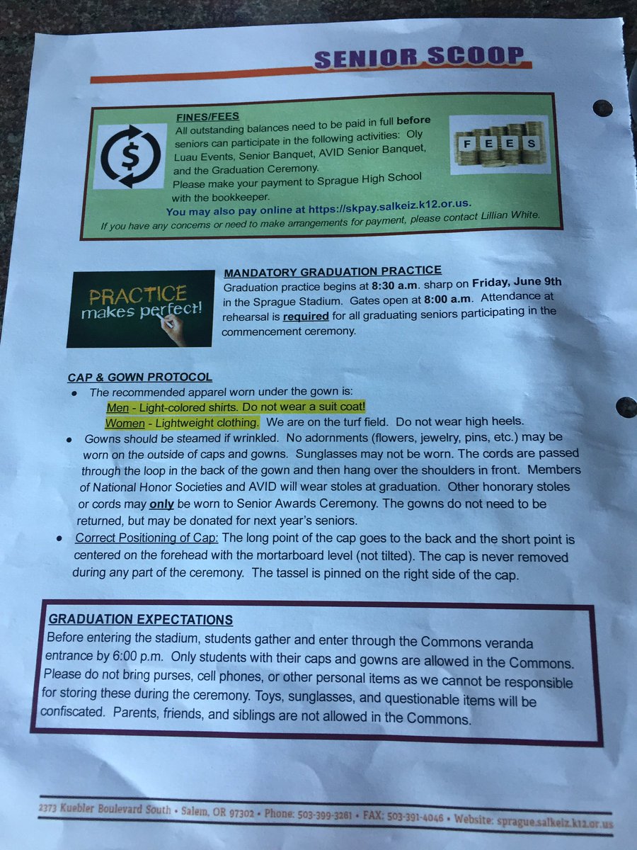 sprague2017's tweet photo. @RaqCityButsch Here is important information about graduation. In addition there is Senior Banquet (June 7th) and the Senior Grad Party ( @GradParty2017 ) https://t.co/TPNd7YCaVP