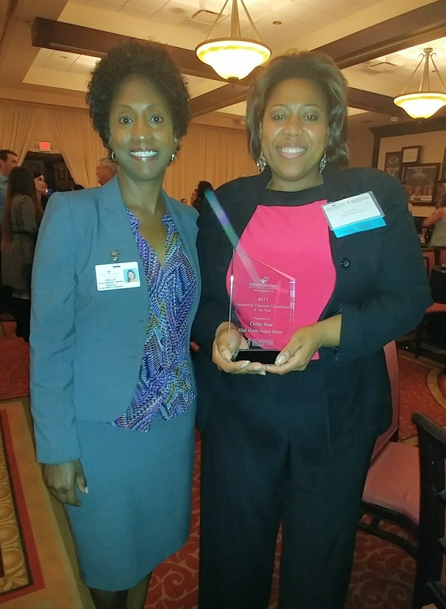 Congratulations to Ms. Ciciler Russ our Community/Volunteer Coordinator of the Year! Thank you!