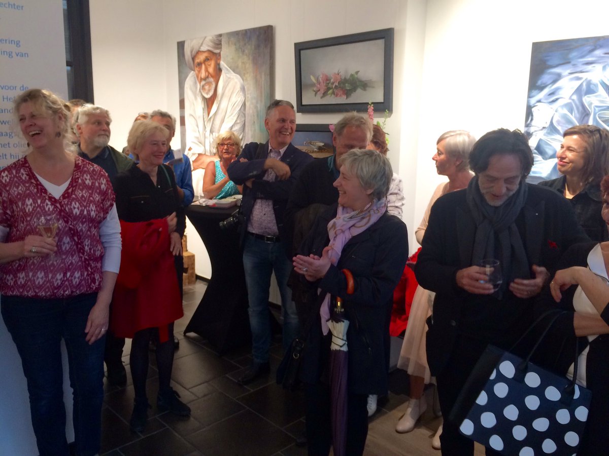 Baraimages's tweet photo. Last Thursday there was the opening of the new exhibition 'Is it real?' Paintings of Christiane Vleugels and Jef Diels. https://t.co/ABVrAH3lOT