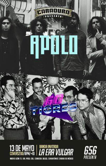 Hoy <a href="/caraduramx/">Caradura</a>  Revienta Con <a href="/APOLOmx/">APOLO</a> y <a href="/60Tigres/">60 TIGRES</a>. Puertas 8 P. M.