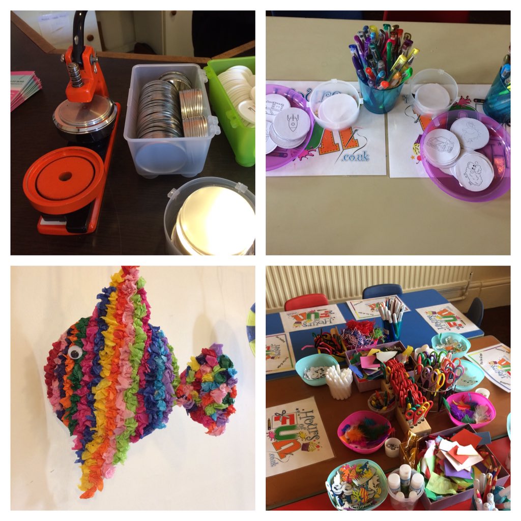 hoursoffuncraft's tweet photo. All set up @Bluebell_stalls for some #CraftingFun #SeaCreature table and #BadgeMachine ready #Superheros#FunForAllAges #LotsOfStalls https://t.co/l1FHEeD2Dt