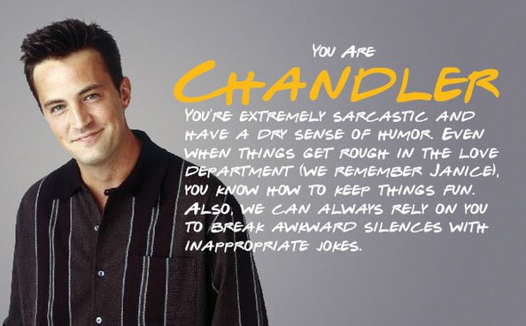 MegZabini_HPF's tweet photo. I'm Chandler. Discover which #Friends character you are! 

Find out here: https://t.co/1CQa0UzY4d https://t.co/Ph1U5mJ3P8