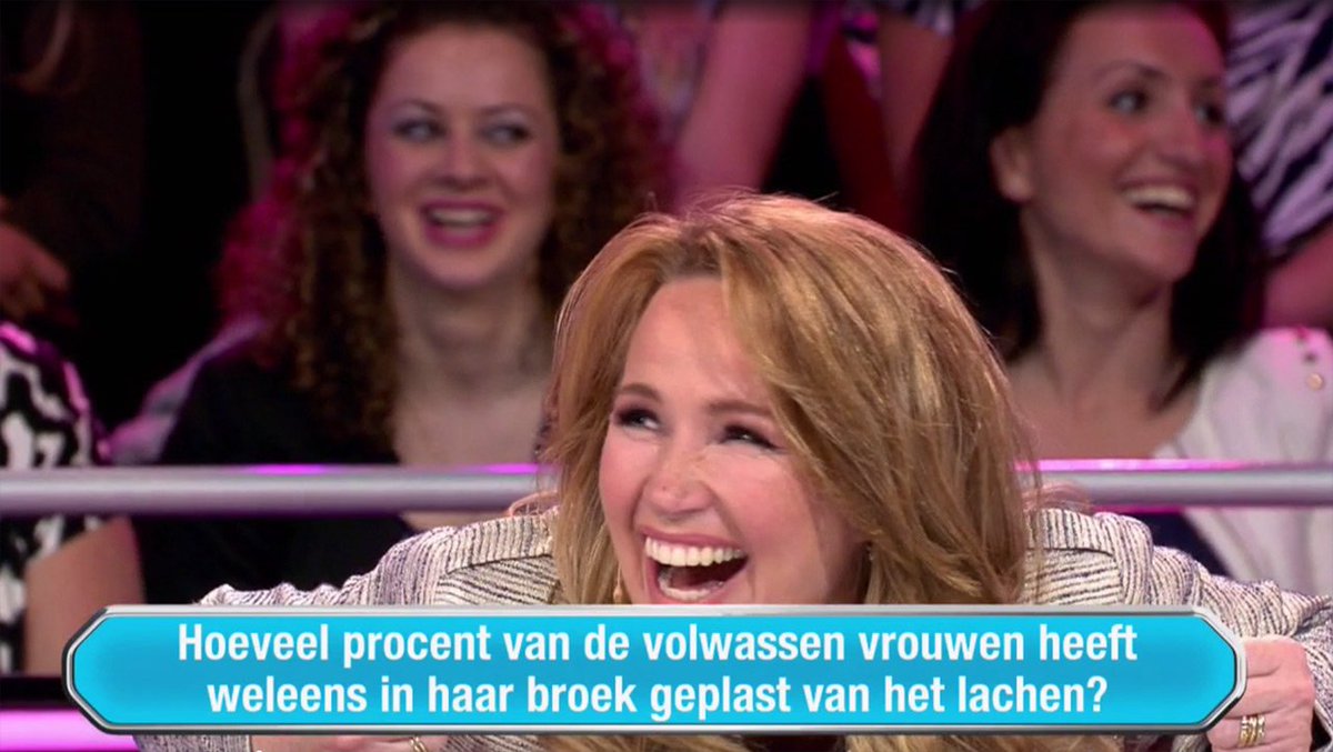 djtdmrtl's tweet photo. Hoe vaak plassen vrouwen in hun broek van het lachen? Hier het antwoord! https://t.co/1s07sT7C7d #djtdm #rtl4 https://t.co/KFlqJPPVSo