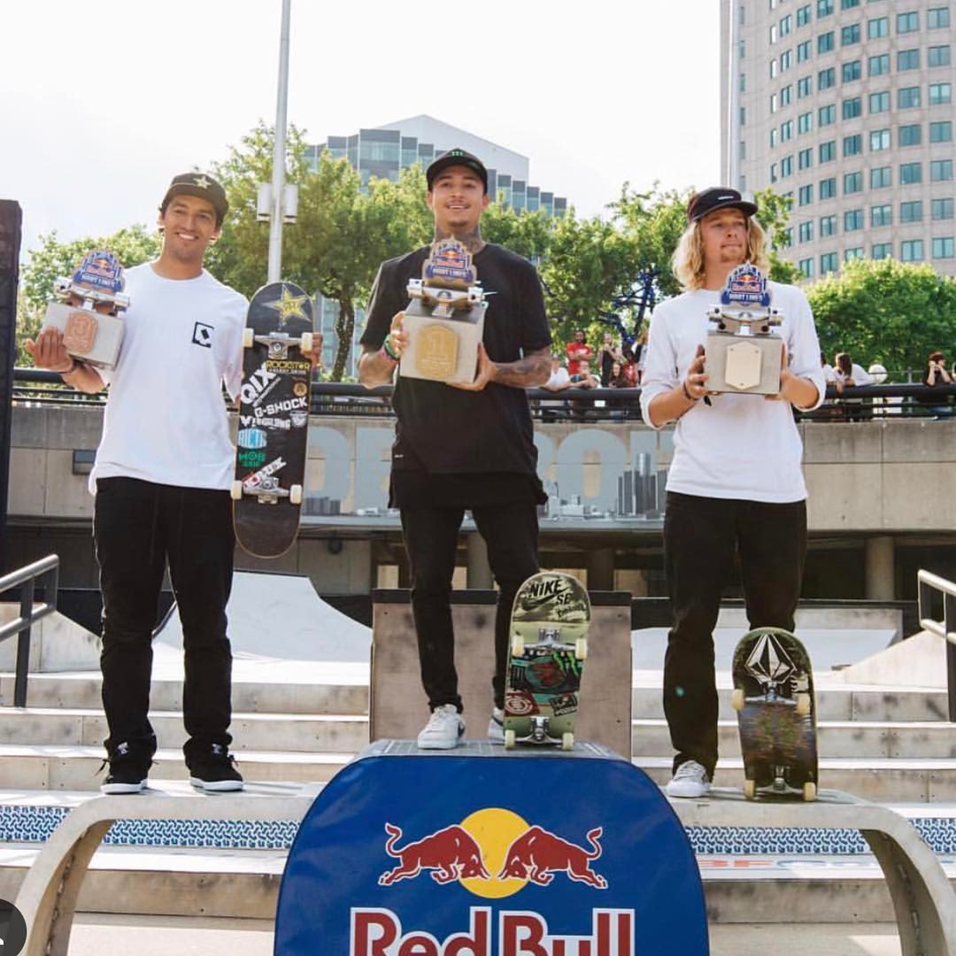 CaRampWorks's tweet photo. That's a wrap! Congrats to .@Nyjah on taking home first place, .@alecmajerus  2nd, &amp; .@kelvinhoefler  3rd! 📸: .@redbull #hartlines https://t.co/xpt2E1TzjQ