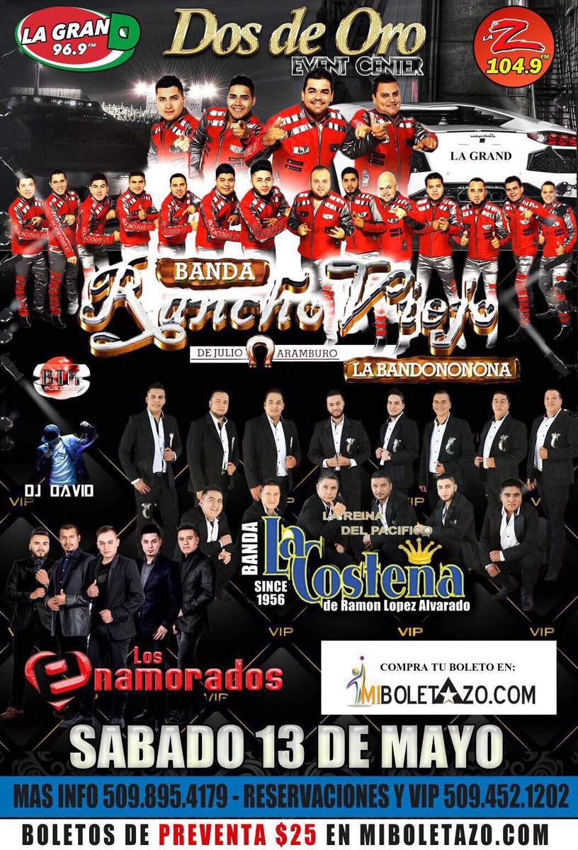 estebanarribams's tweet photo. Hoy tenemos una cita esta noche en estado de Washington #eldorado #dosdeoro #bandononona @B_RanchoViejo #nofaltes te esperamos #quelahace https://t.co/8Xn8HzQpSU