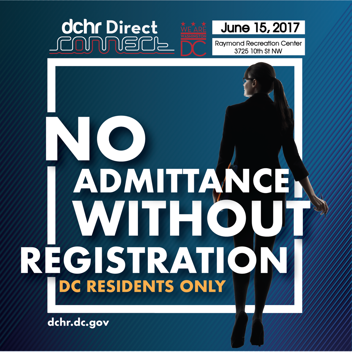dchrDC's tweet photo. NO ENTRY at next #DCDirectConnect without proof of DC residency and Eventbrite ticket! Info: https://t.co/7HU1PLLUyr https://t.co/4etjjQFha2