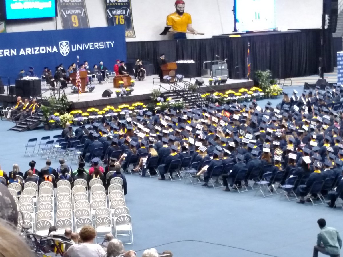 JoeCuprak's tweet photo. Whole lotta grads!  Good luck in PT school, Cody! #NAUgrad https://t.co/0kivV4sEUN