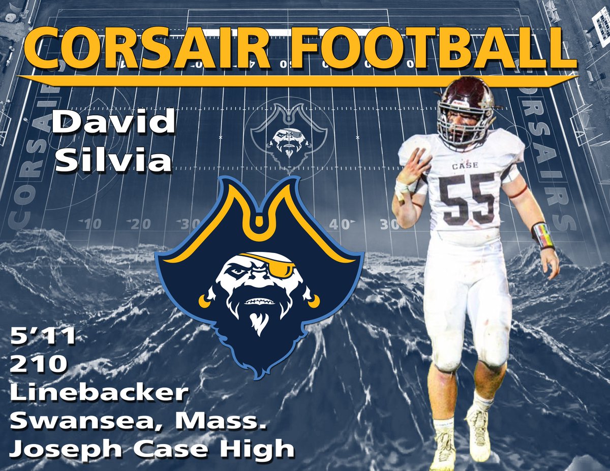 CorsairFootball's tweet photo. David Silvia, welcome to the Corsair Football family! https://t.co/pp5vSkMZio