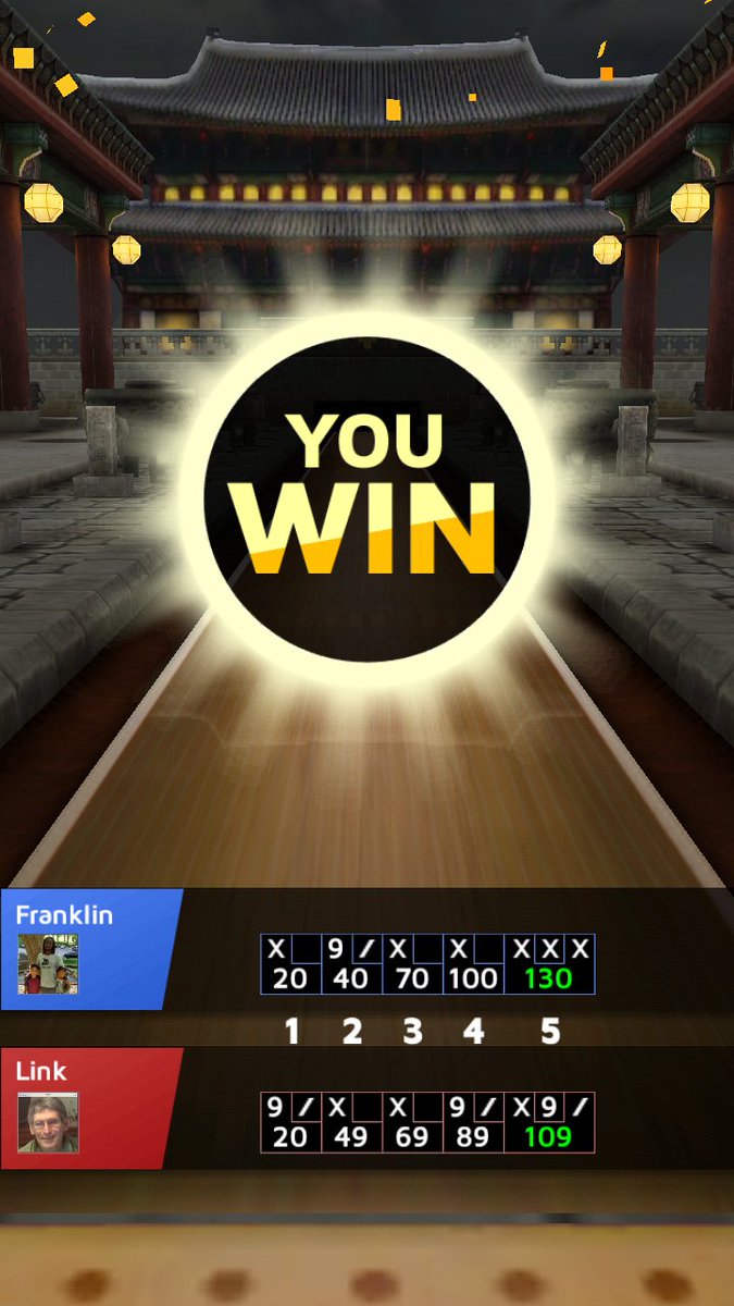 FDeonJones's tweet image. I won at Seoul stage with 130 points! Challenge me now![goo.gl/PKD66U] #Bowling_King