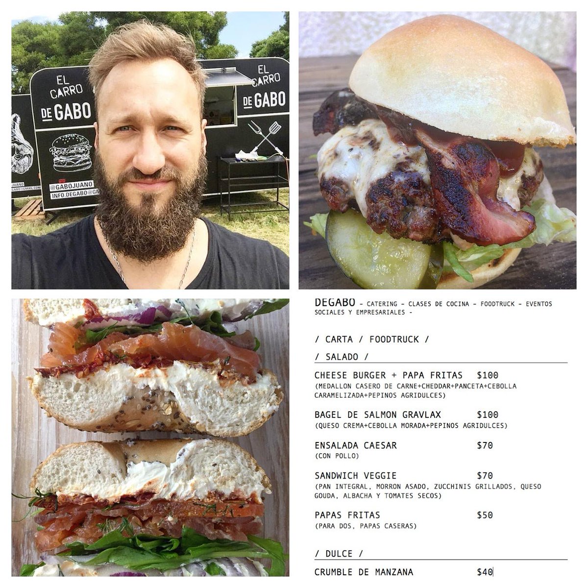 El miércoles 17 y jueves 18 esta el #FoodTruck de @GaboColacioppo en #A3ElSalvador. Hay #burgers + #deliciousness.