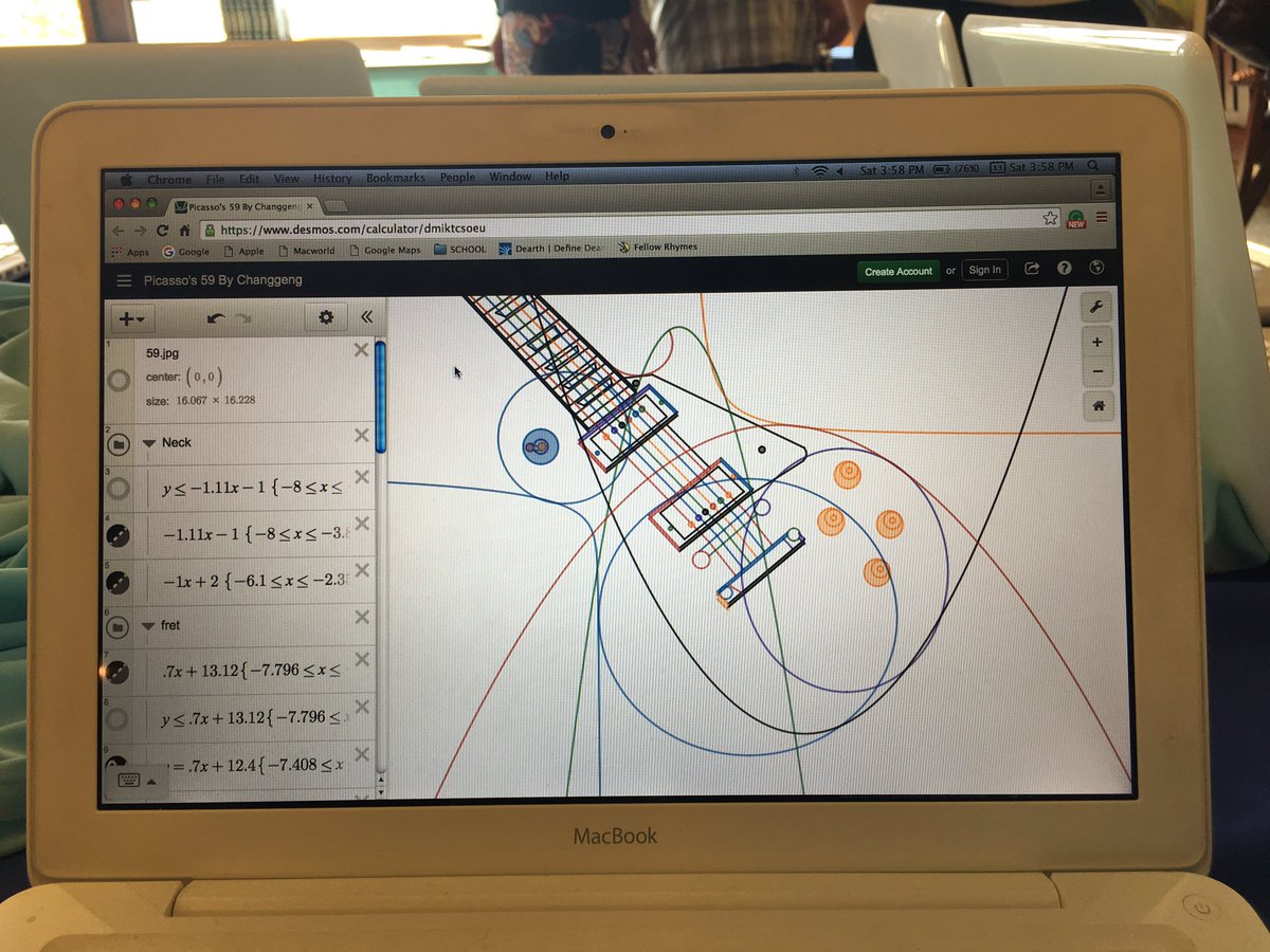 pickpocketsbme's tweet image. Art show display of @Desmos art projects!  Nice way to spend a Saturday.  #MTBoS