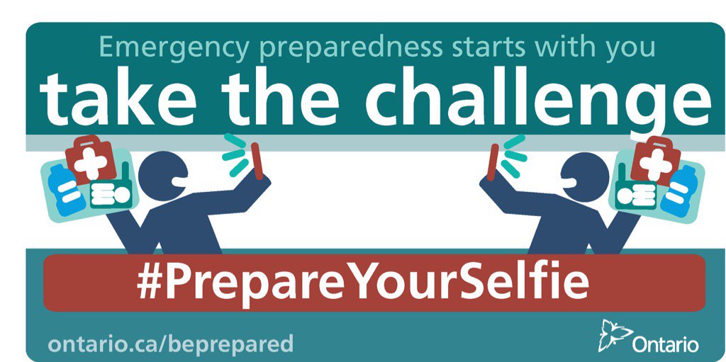 PreparedON's tweet photo. There's still time...take the challenge! #PrepareYourSelfie #EPWeek2017 #ONready https://t.co/b6NuVh5Ysk