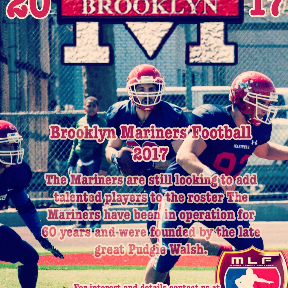 BklynMariners's tweet photo. #BrooklynMariners #Football #tradition #Pride #Championships #AnyGivenSunday https://t.co/KZ8Z2We6ar