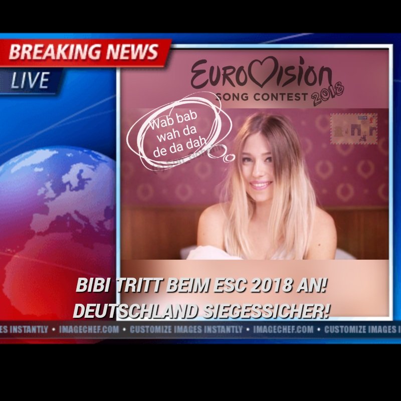 2018 gewinnen endlich wieder die Deutschen! 😲😲😊😊 #Eurovision #ESC18 #bibissong #BibisBeautyPalace #Satire