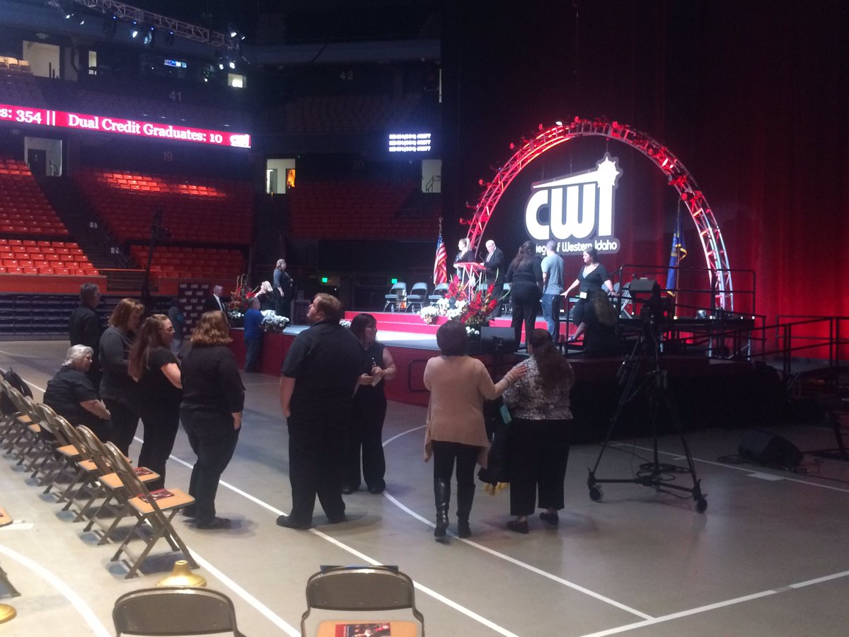 CWI_Ambassadors's tweet photo. @cwidaho Graduation today! #cwigraduation @TacoBellArena #welldone #congrats https://t.co/3sEZjv3pVY