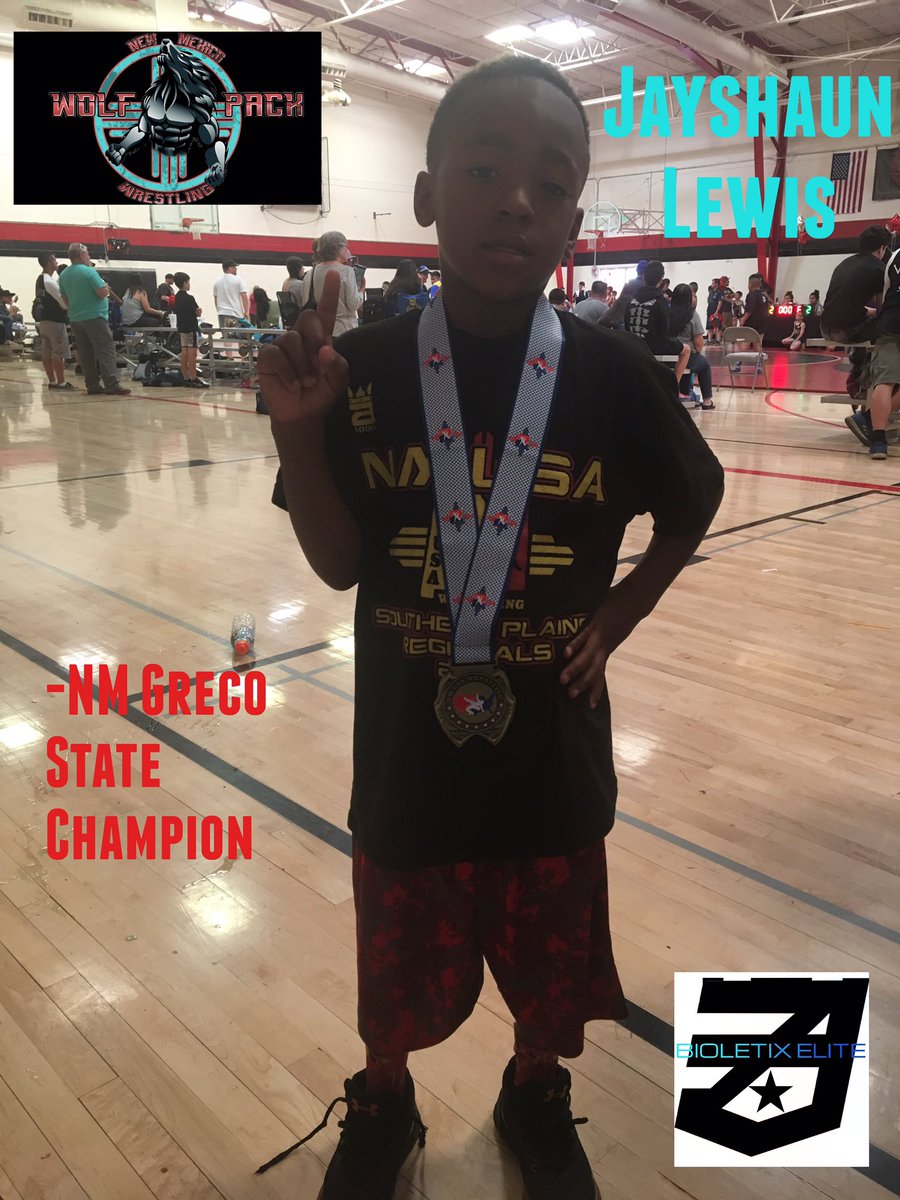 nmwolfpackwc's tweet image. So proud of this young wolf! Hes now the 2017 NM Greco Roman State Champion!#StateChamp #AllWeSeeIsGold #NMWolfPackWrestling #BioletixElite