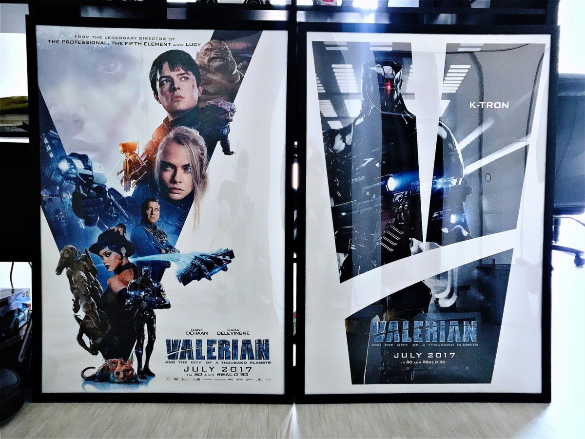 BenMauroArt's tweet photo. Some awesome goodies from Europacorp for the studio! Got to get the Pearl poster framed as well. :) #valerian #scifi #lucbesson #ktron https://t.co/lqPHCuWFuD