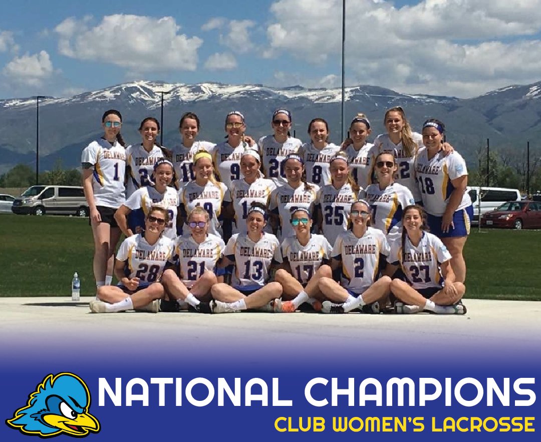 UDLilBob's tweet photo. Delaware Club Women's Lacrosse is your 2017 WCLA D1 NATIONAL CHAMPIONS!! 🏆🏆🏆 The #7 ranked team upset #1 Pitt 13-11 in the final game. https://t.co/v2fncO2CD0