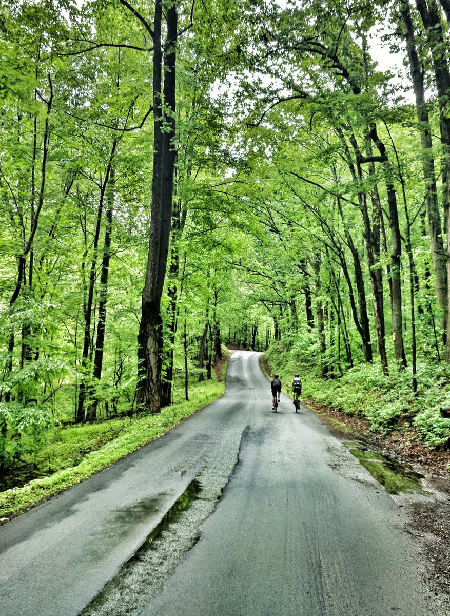 Some days a wet start makes for a better ride. #springcycling