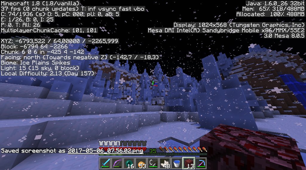 DavidBmo_'s tweet photo. Los encontre , a 6000 bloques de mis Spawn Cunks :D https://t.co/9MiC64tQTe
