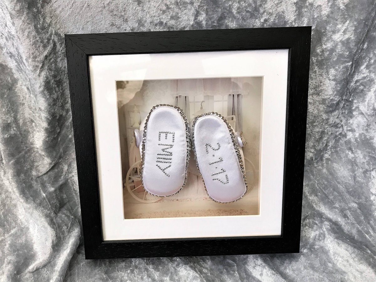 personalised baby christening shoes