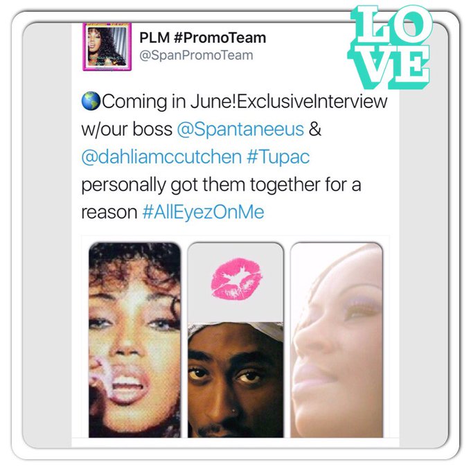 🌍👄🎤 #My Tongue will speak the #Truth & Also Live w/ @dahliamccutchen  #AllEyezOnMe  #SpantaneeusWhoWasManagedBy2Pac