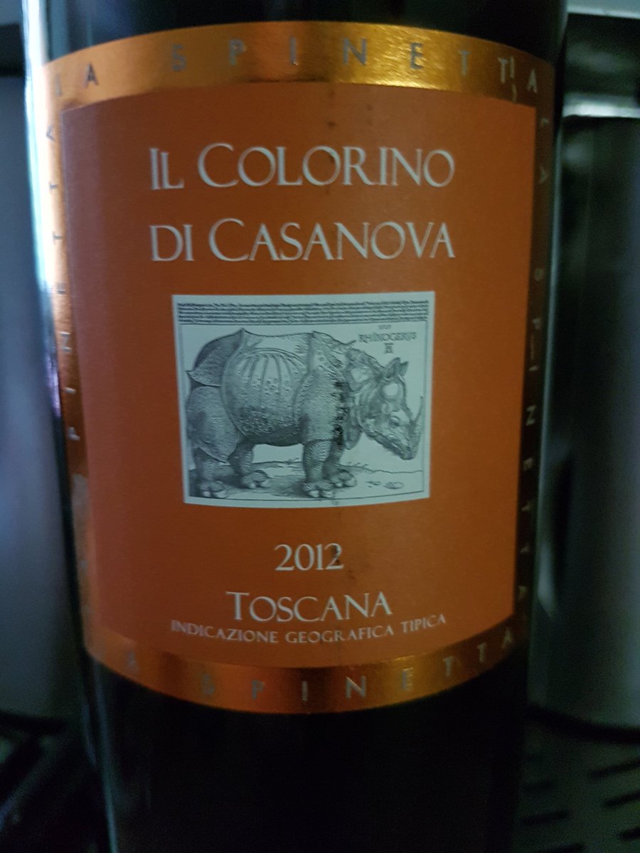 Winocanuck's tweet photo. La Spinetta Il Colorino 2012 Toscana! Rich, ripe tannins, black fruit! @PeterHarlos @NicolliRoberto @astudentofwine @SingleVarietal https://t.co/9f4jWm6Prx