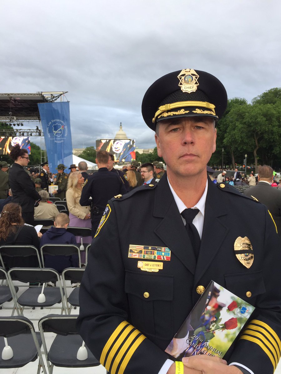 ChiefLetteney's tweet photo. Humbled to help honor the 394 Officers whose names were added to the Memorial Wall this year; 7 from North Carolina. https://t.co/VfNw5NDdis