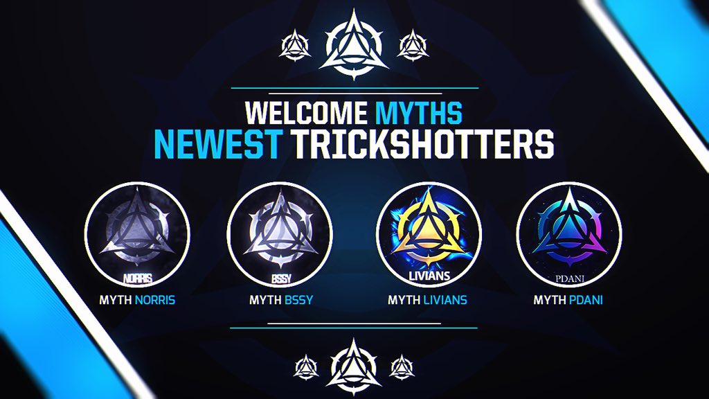 MythGaming's tweet image. Welcome Myth's newest trickshotters!