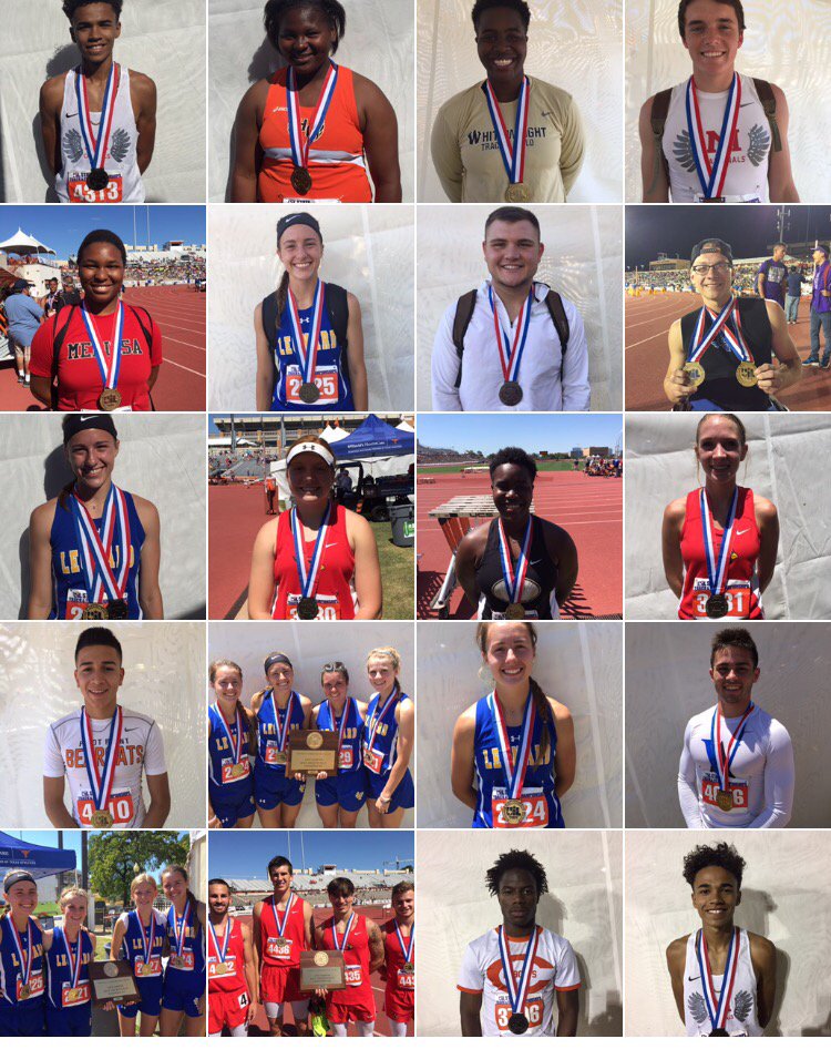 2017 Texoma state track medal winners