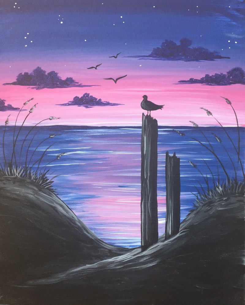 Last Minute Mothers Day Gift idea! Paint - Ocean Serenity Dusk - Sun, May 14 4:30PM pinotspalette.com/orlandowest/ev…