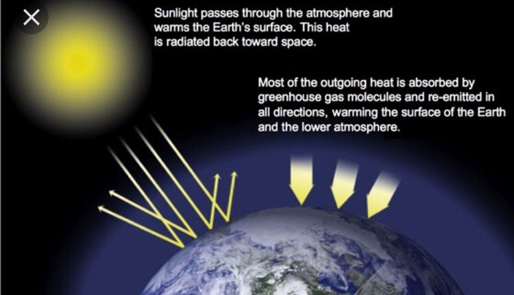 warminwaterz's tweet photo. Green houses gases created by humans using fossil fuels are trapped in the atmosphere causing our planet to heat up. Make it stop! #oohsbio https://t.co/z381hHPCtS
