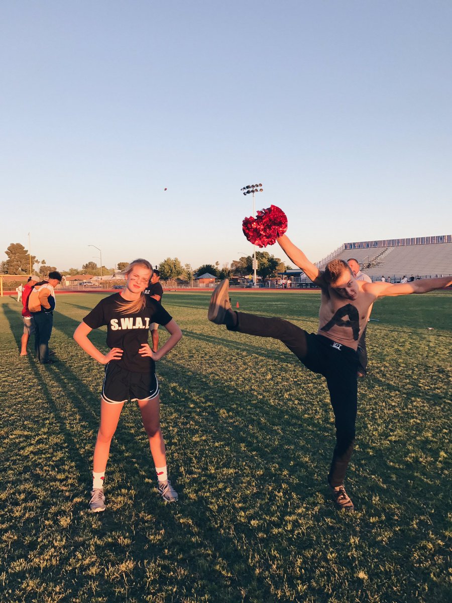 rachaygilbert's tweet photo. *during the game* 
Collin: did you see my high kick 
Me: No I'm busy 😤😤👀

SWAT put in work today S/O to my fans https://t.co/6sr8VYgfoT