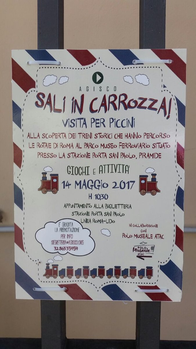 ViaOstiense's tweet photo. Visita sali in carrozza al Polo Museale #Atac. #sullaviaostiense #serviziocivile #festadellamamma #Roma @Turismoromaweb @discoveroma https://t.co/nHQENfvGYM
