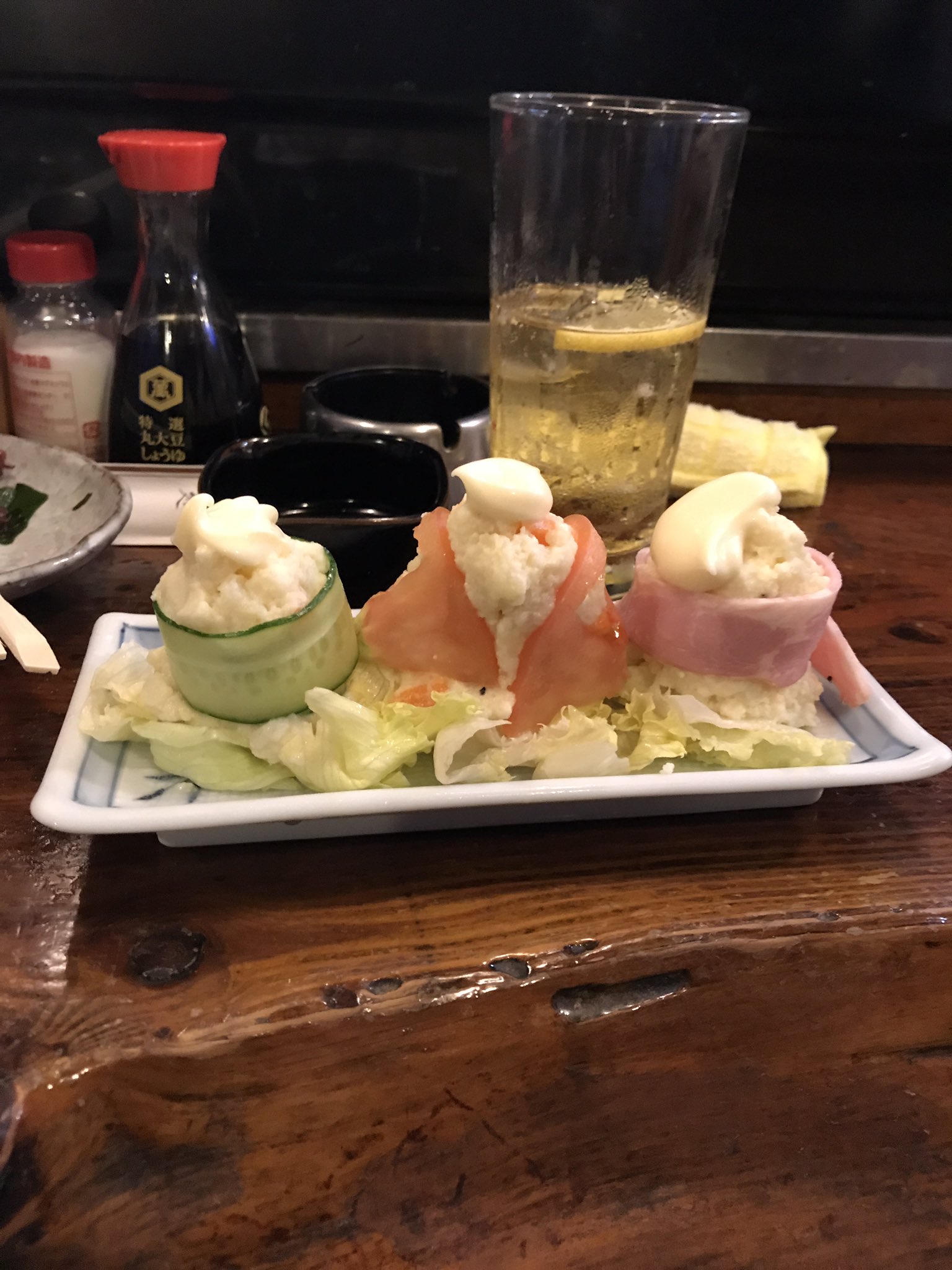 嶋津 哲郎 ポテトサラダ頼んだら こんなのが出てきてびっくり 百花亭 西船橋 T Co Jo44loyrct Twitter