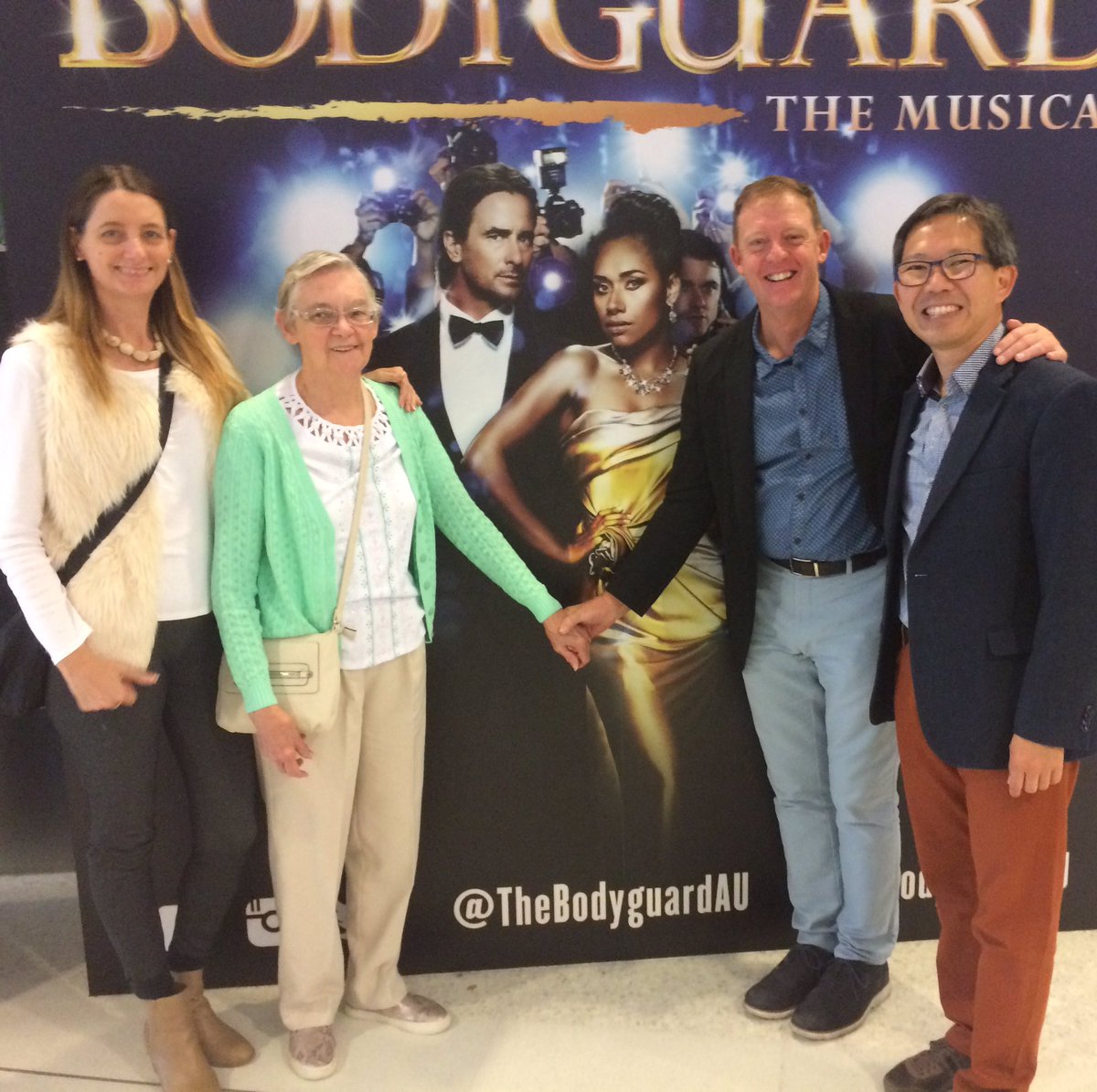 The 'Bodyguard' musical for Mums 80th. What a brilliant musical..... Paulini was outstanding!