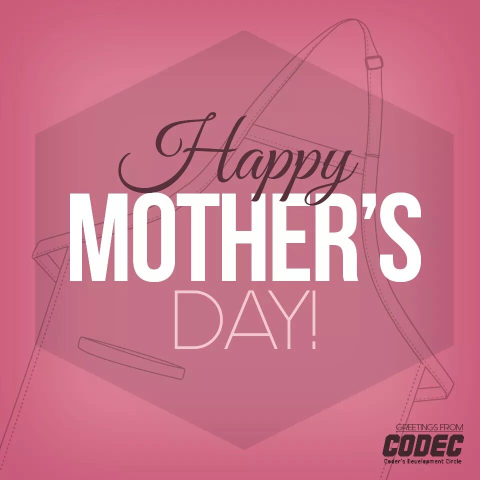 USTCODEC's tweet photo. Coding is hard but it pales in comparison to what mothers do!

To all moms out there, Happy Mother's Day! 💟 https://t.co/tcHHnm43oW