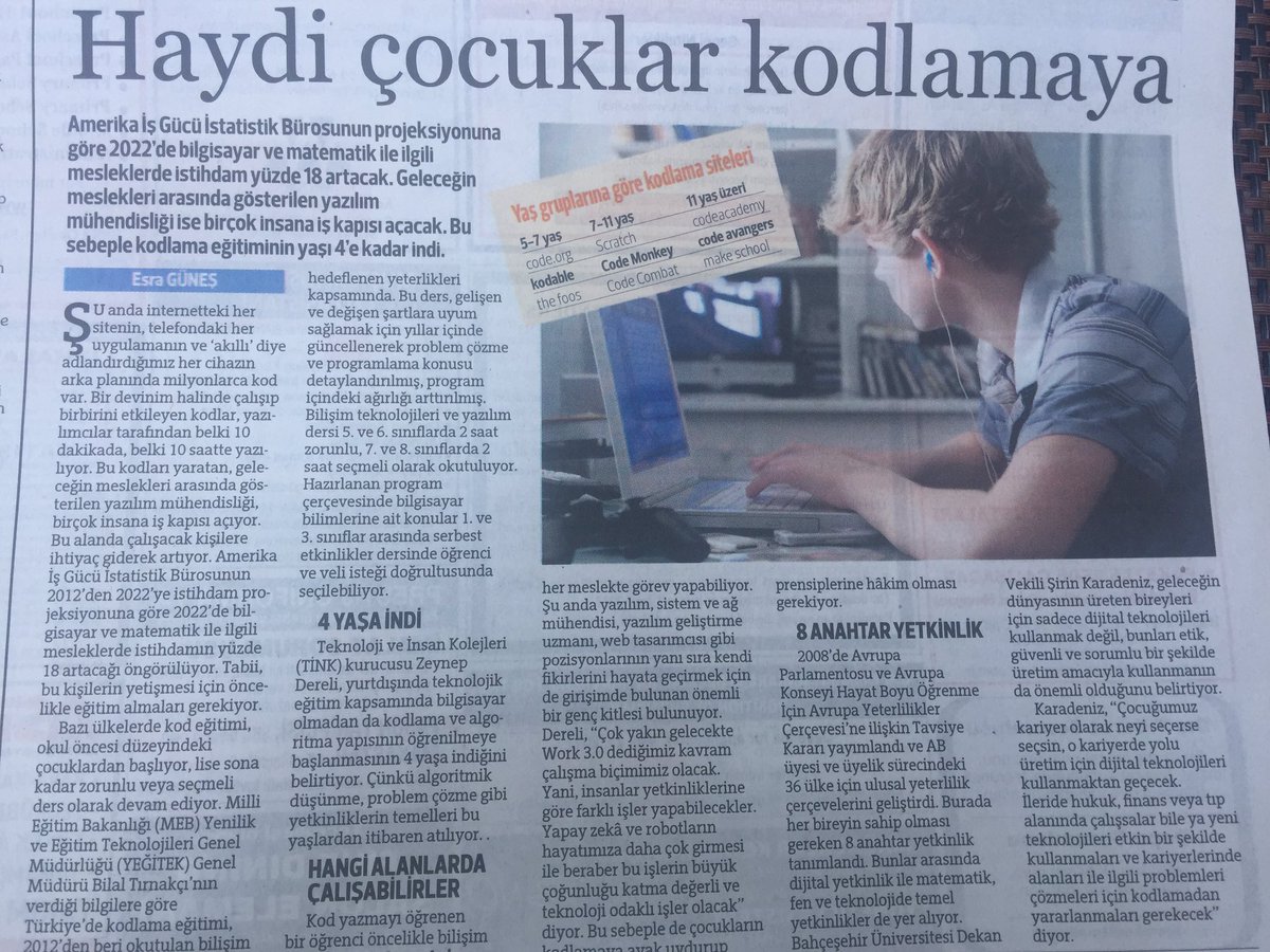 metinfer's tweet image. Çocuklarımız neden kodlama öğrenmeli? Gelecegin meslekleri için önemi #endustri4.0 #kodlama @SrnKaradeniz hocamızın görüşleriyle @hurriyetik